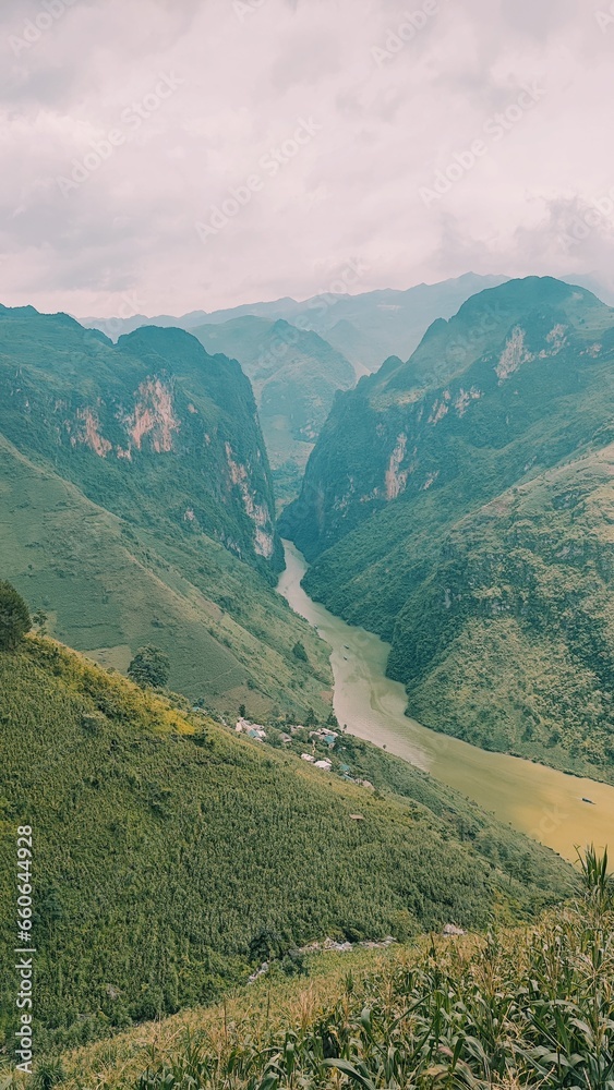 Fototapeta premium landscape with clouds