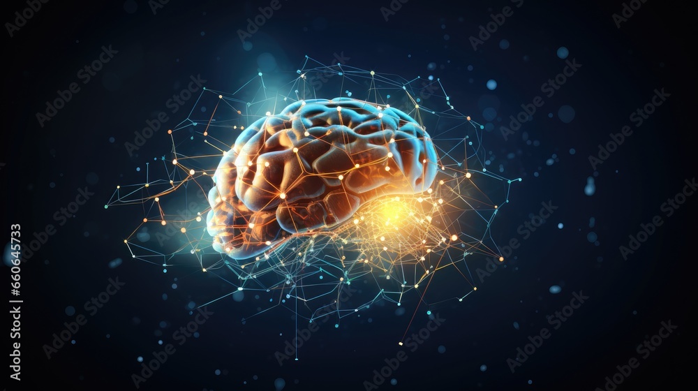 Abstract human brain