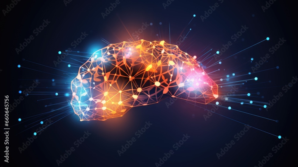 Obraz premium Abstract human brain