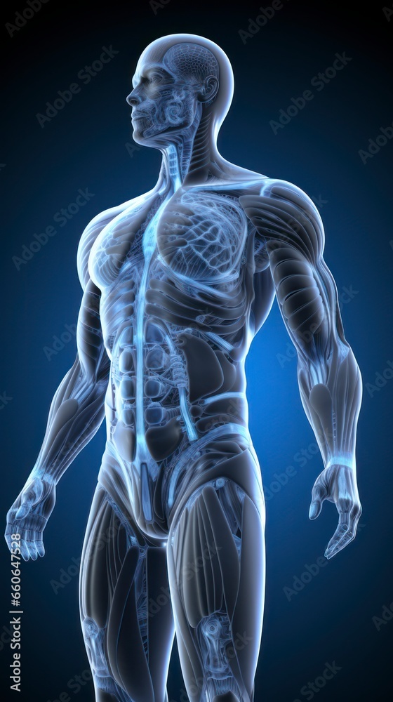 Illustration of the male anatomy