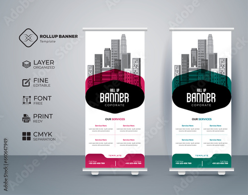 Eye catching, effective roll up banner
