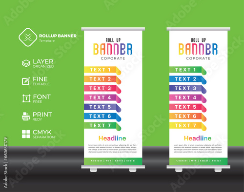Eye catching, effective roll up banner
