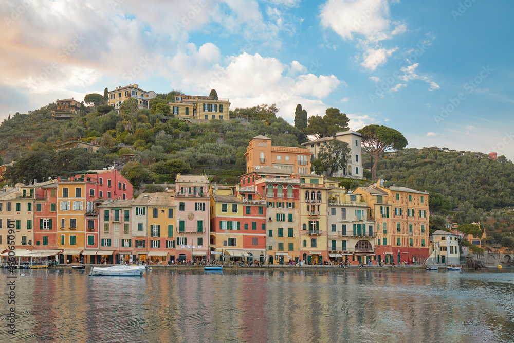 Captivating Coastal Views of Portofino's Historic Town