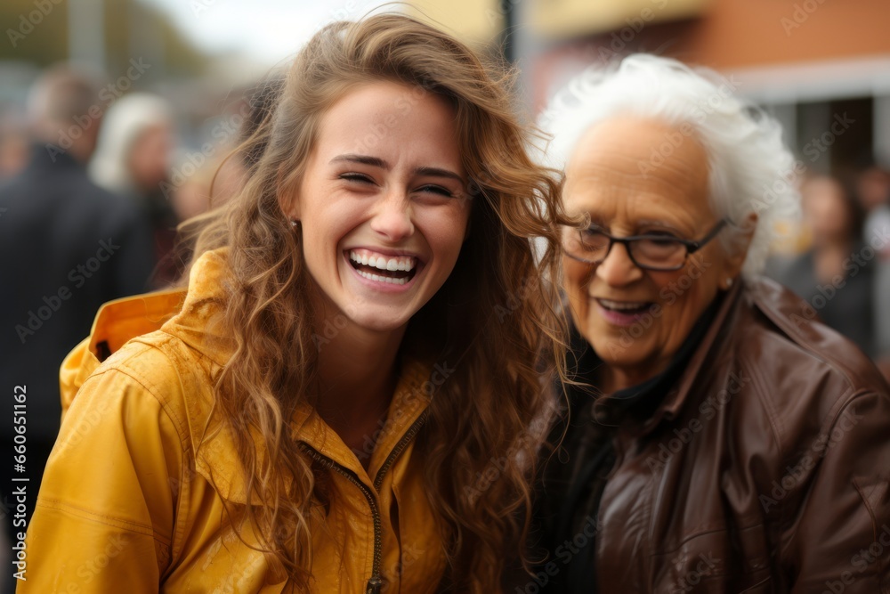 A candid photograph capturing the genuine surprise and joy on a person's face during a heartwarming reunion A candid photograph capturing the genuine surprise and joy on a person's face during a heartwarming reunion