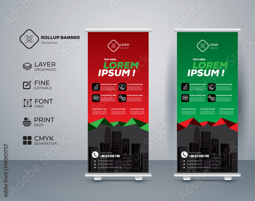 Eye catching, effective roll up banner