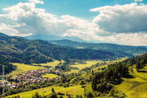 Mountain pass in Pieniny in Slovakia. Beautiful, lesnica passand view slovakia High Tatras mountains, Slovakia photo