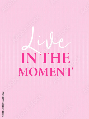 Affirmation pink barbie background vector. Wallpaper design with text. Illustration for prints, wall art, cover, wrapping, poster	