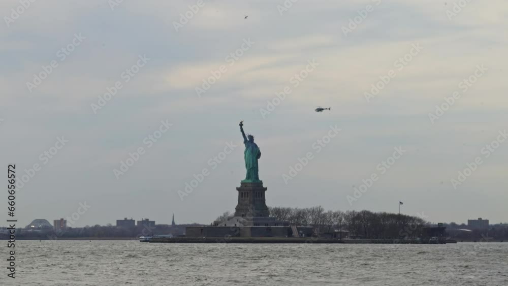 Iconic Statue of Liberty in New York Harbor Iconic Statue of Liberty in New York Harbor