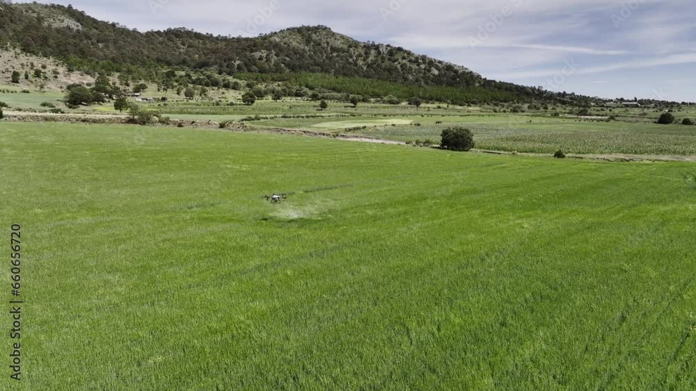 drone fertilizing in the mountains drone fertilizing in the mountains