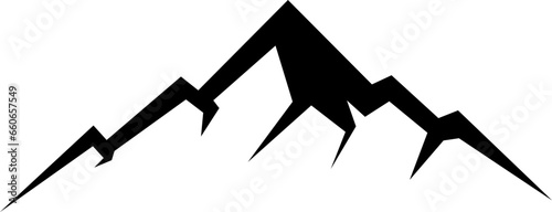 vector illustration of a mountain on a transparent background