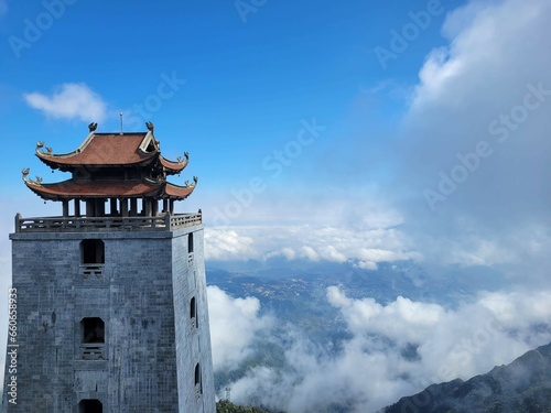 Fansipan top of mountain Sapa Vietnam