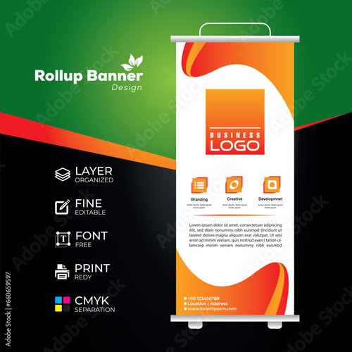 Eye catching  effective roll up banner