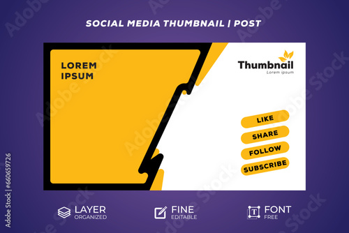 Social Media Thumbnail Design template