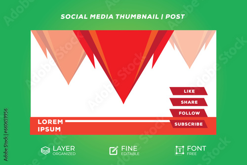 Social Media Thumbnail Design template