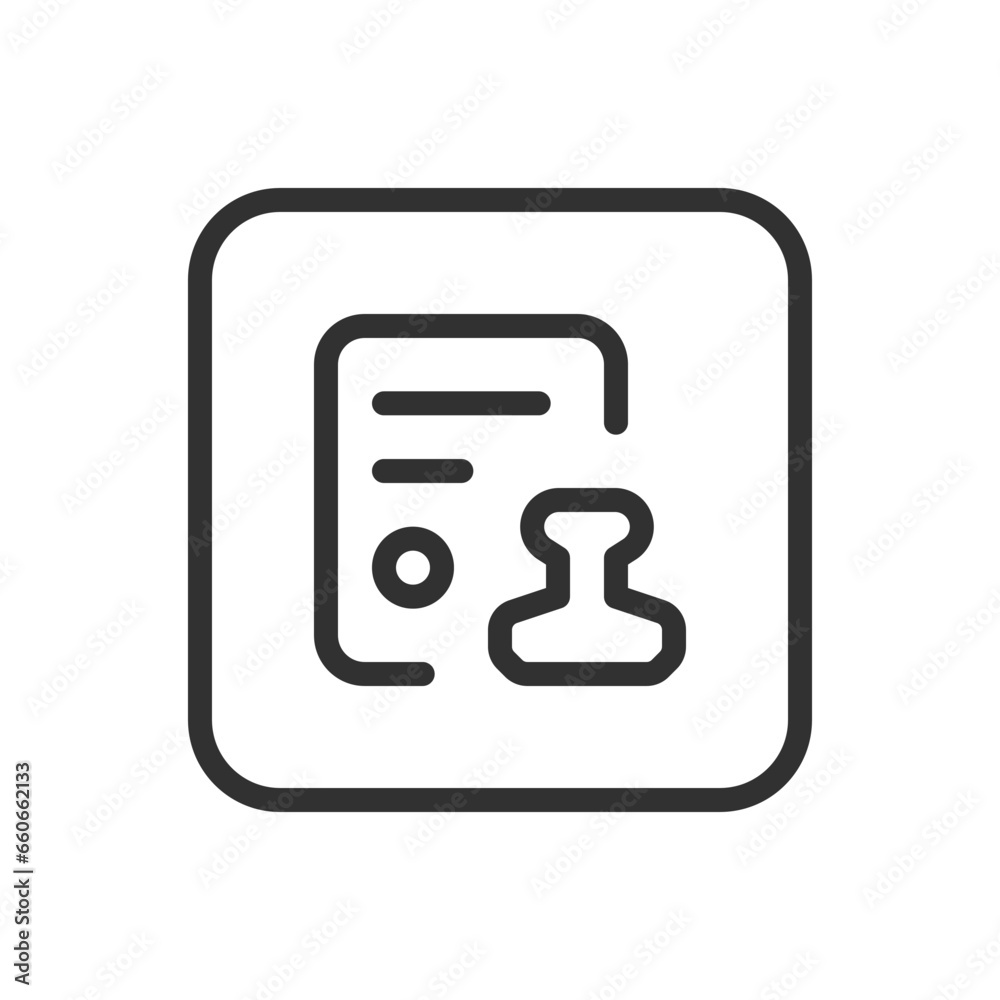 Contract, Document, Seal. Business icon. Modern, simple flat vector illustration for web site or mobile app Contract, Document, Seal. Business icon. Modern, simple flat vector illustration for web site or mobile app