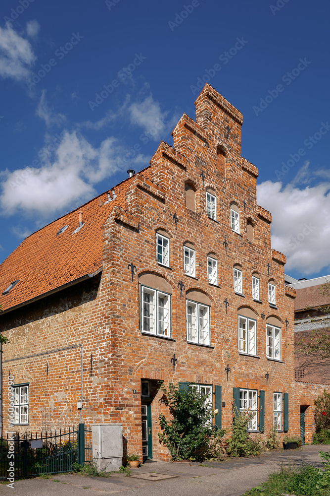 Denkmalgeschütztes Bürgerhaus in der Lübecker 