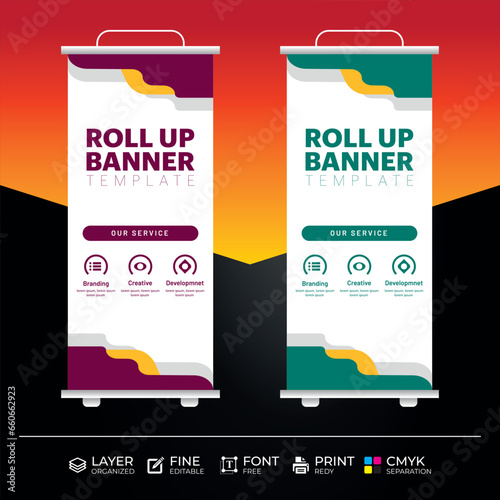 Eye catching  effective roll up banner