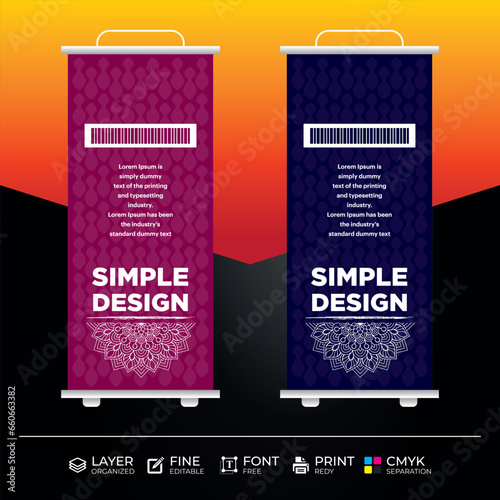 Eye catching  effective roll up banner