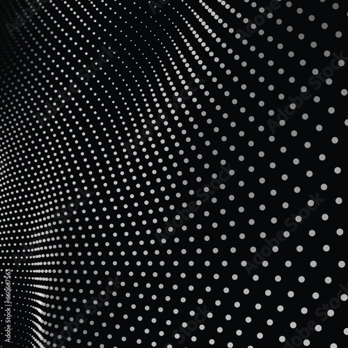 Digital plexus of glowing dots. Futuristic digital background for Science and technology