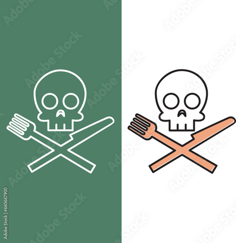 dangerous food expired inedible icon