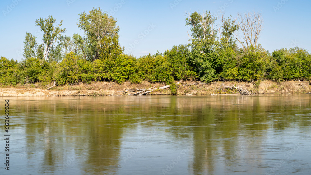 Missouri River as seen from Steamboat Trace Trail near Brownville, Nebraska