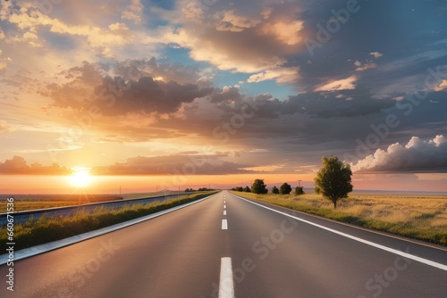 sunset on the highway © MOHAMED