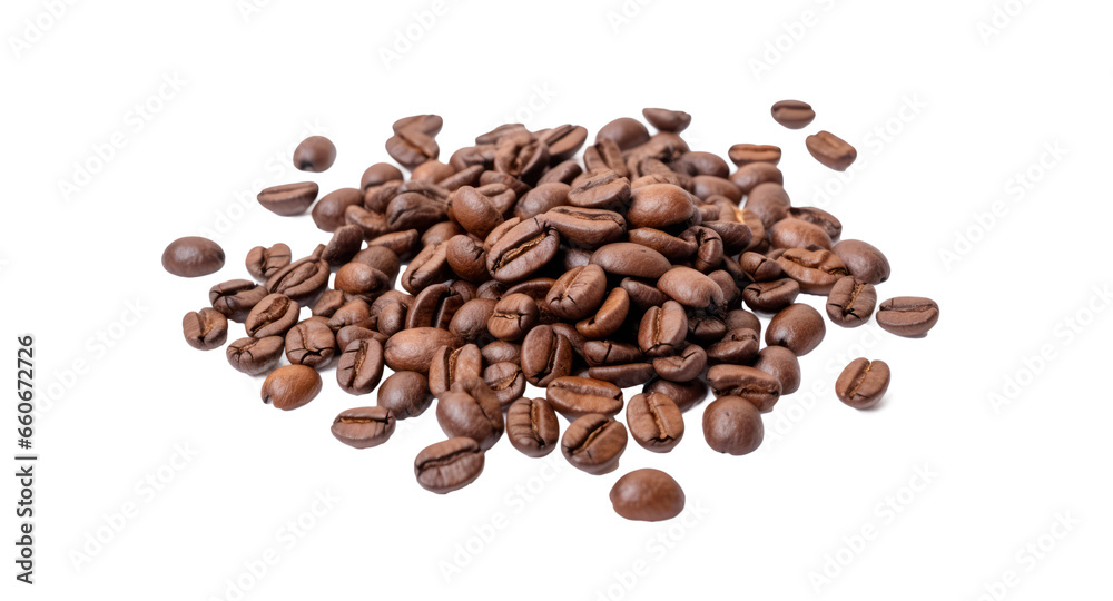 Granos de café 100% natural. - obrazy, fototapety, plakaty 