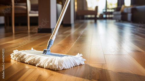 Clean and care for floors properly - use a mop to wipe the floor