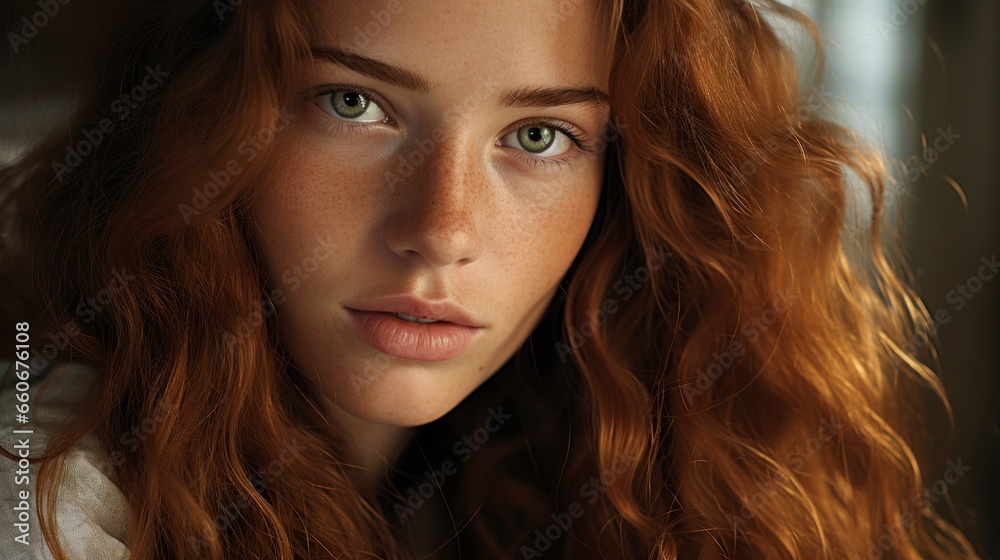 Closeup young woman Closeup young woman