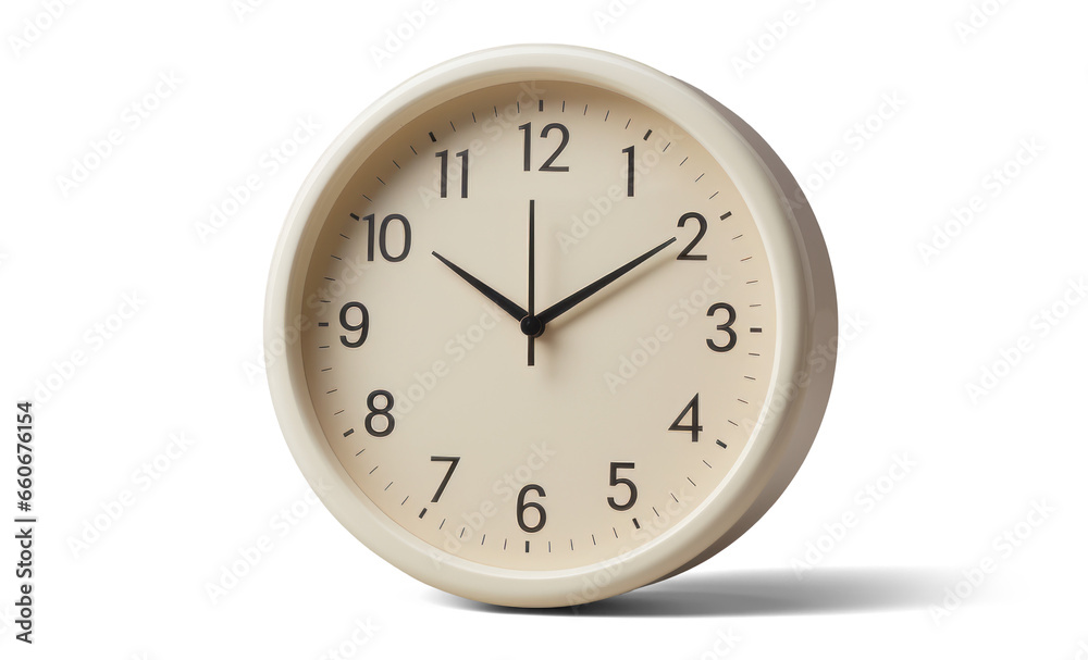 simple table clock, png file of isolated cutout object with shadow on transparent background. simple table clock, png file of isolated cutout object with shadow on transparent background.