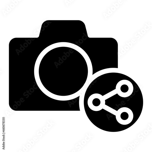 Solid Share Camera icon