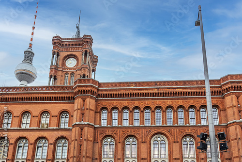 Red City Hall (Rotes Rathaus, 1869) - historic town hall, located in the Mitte district near Alexanderplatz. Berlin, Germany. photo