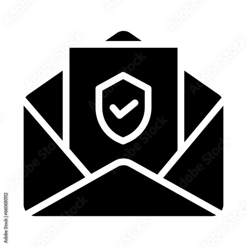 Solid Package Box Mail icon