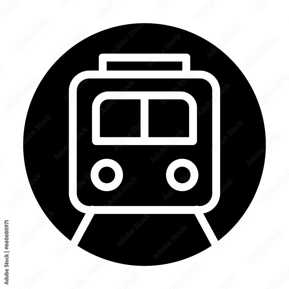 Solid Train icon