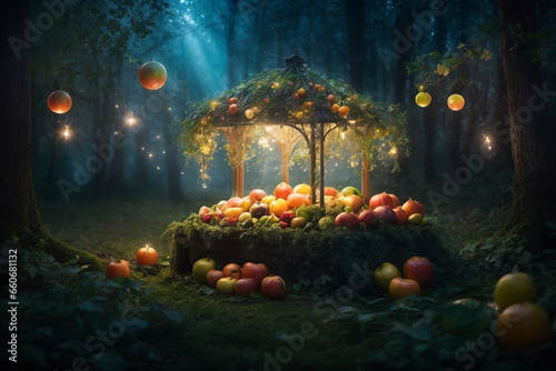 Fruitful Illumination created with AI