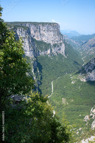 Summer view of Vikos gorge  Zagori  Epirus  Greece