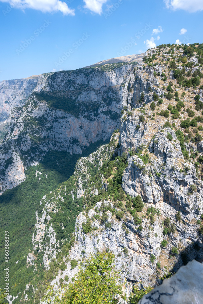 Obraz premium Summer view of Vikos gorge, Zagori, Epirus, Greece