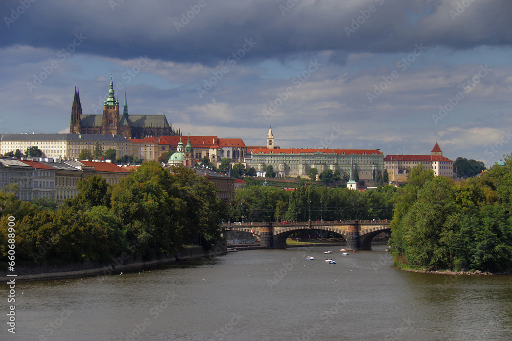 PANORAMA OF THE CITY OF PRAGUE IN THE CZECH REPUBLIC