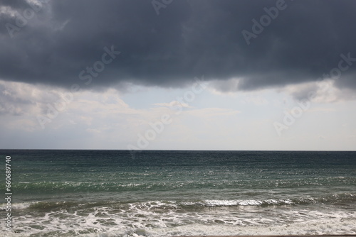 Fototapeta Naklejka Na Ścianę i Meble -  storm clouds over the sea