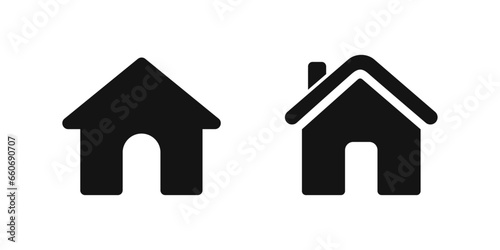 Home vector icon. House symbol. House icon set.