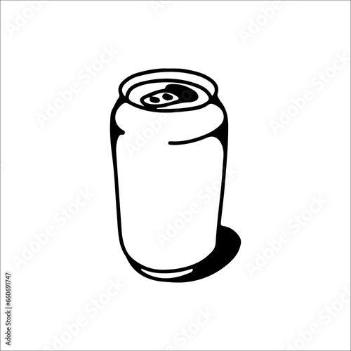 vector illustration of canned drinks
