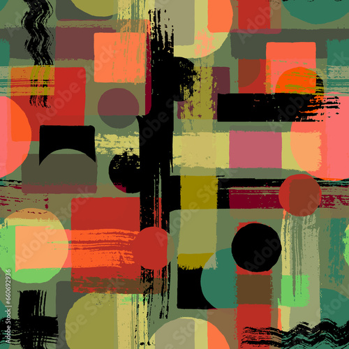 Abstract grunge cross geome...