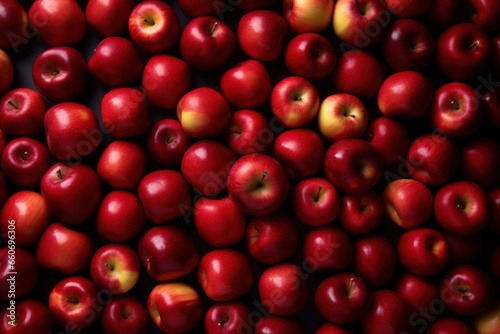 Red apples at local farmer market