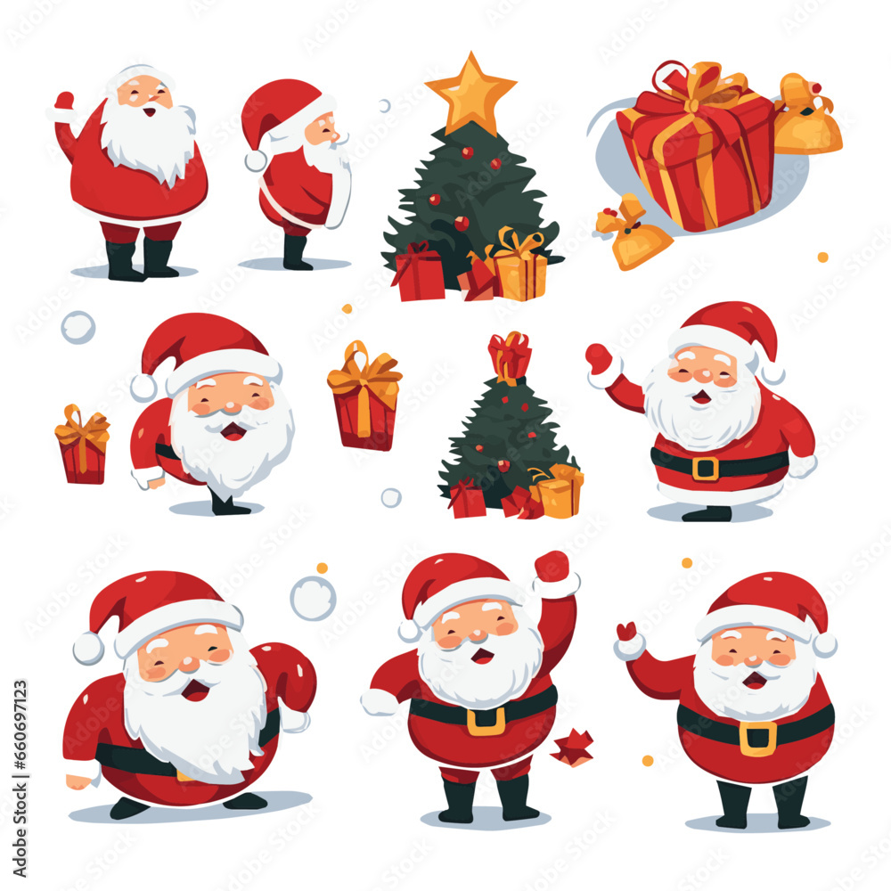 Illustration Vector set of Happy new year and Christmas Illustration Vector set of Happy new year and Christmas