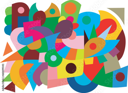 colorful abstract art for decoration