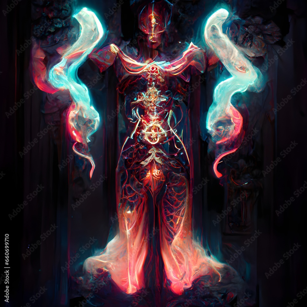 Praetor Runes phyrexian praetor elesh norn symmetric lights and smoke glowing runes ...