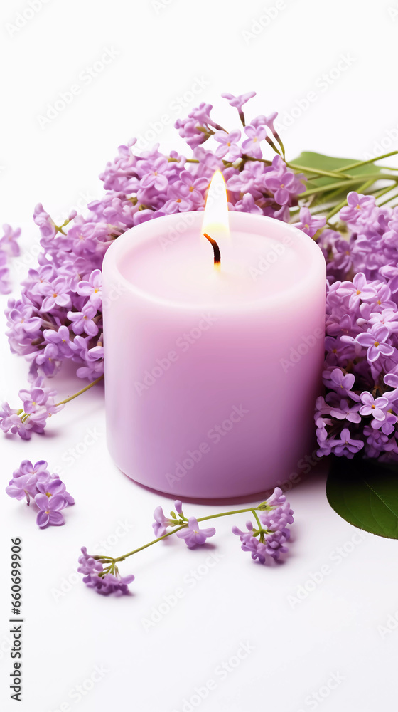 Lavender scented candle