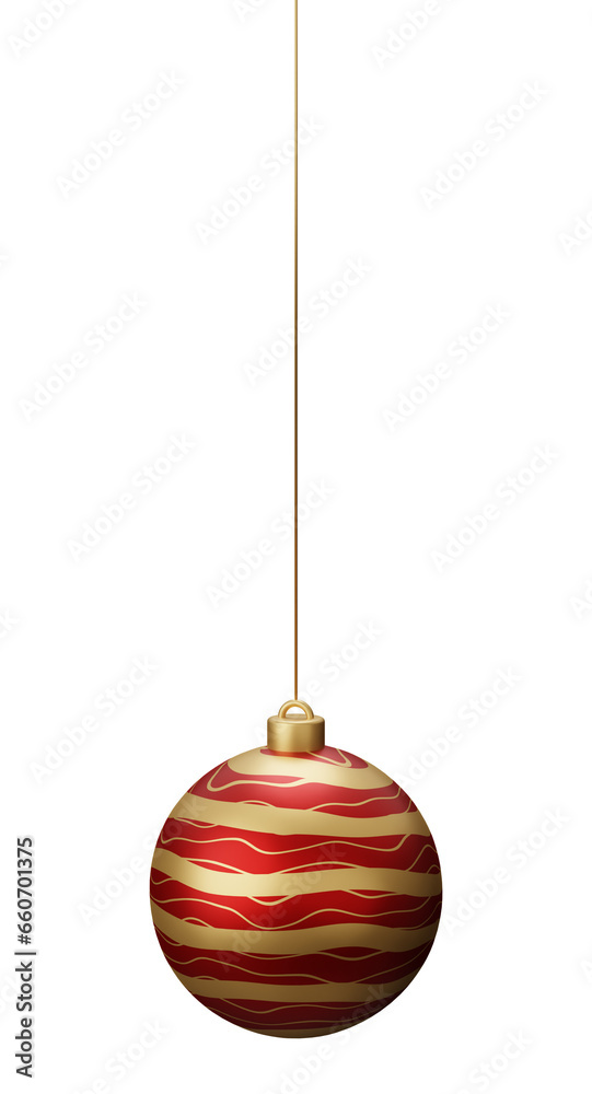 Red Hanging Christmas Ball