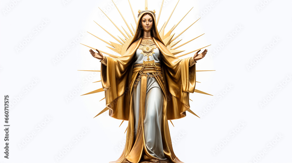 estátua de nossa senhora da aparecida, simbolo da fé cristã católica 