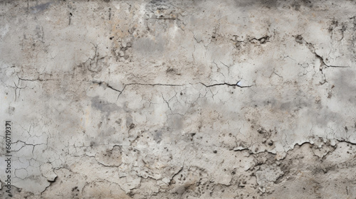 Texture of grinded concrete, displaying a weathered and worn look with patches of exposed aggregate and uneven edges.